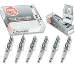 6 Pcs Ngk V-power Spark Plugs For 1991-1995 Pontiac Grand Prix 3.4l V6 - Nt. Fixed Price $25.70.