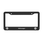 2pc Volkswagen Black License Frames Car Plate Frame Holder Made In Usa. Fixed Price $23.99.