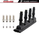 Ignition Coil + 4 Spark Plugs For 1.4l Buick Encore Chevy Cruze Sonic Trax Uf669. Fixed Price $45.99.