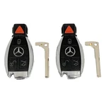 2 Oem Mercedes Benz Keyless Remote Fobs & Uncut Keys Iyzdc07 Dc10 Dc11 Dc12. Fixed Price $31.24.