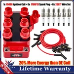 Fd488 Ignition Coil & Spark Plugs Wire For 1998-00 Ford F-150 E-150 E-250 4.2l. Fixed Price $117.98.