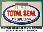 Total Seal Piston Rings-vintage Original Vinyl Decal Sticker-performance Racing. Fixed Price $7.29.