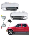 2pcs Front Exterior Door Handles W/ Lock Cylinders For 95-12 Toyota Tacoma Hilux. Fixed Price $32.39.
