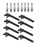 Set Of 8 Ignition Coils W/ 8x Spark Plugs For Jaguar S-type Vanden Plas Xj8. Fixed Price $404.64.