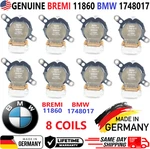 Genuine Bremi Bmw Set Of 8 Ignition Coils For 1996-2005 1748017. Fixed Price $197.38.