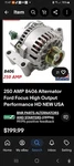 250 Amp Ford Focus. Fixed Price $163.11.