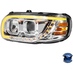 Projection Headlight With Led Turn Signal & Light Bar For 2008-2024 Peterbilt 38. Fixed Price $336.99.