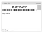 Genuine Bmw Ping Sensor 13-62-7-636-937 New. Fixed Price $43.96.