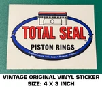 Total Seal Piston Rings Vintage Original Decal Sticker-engine-racing-performance. Fixed Price $7.29.