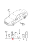 Genuine Audi A6 Avant S6 Quattro 4a2 4a5 1 Set Lock Cylinders 4k0898374kaif. Fixed Price $1045.19.