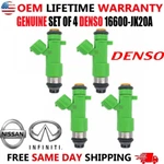 Genuine Set Of 4 Denso Fuel Injectors For 2007-2014 Nissan & Infiniti I4 V6. Fixed Price $119.00.