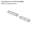 (1) Bnib Oem 18-21 Honda Rear Bumper Support Bracket Face 66118-tk4-a00zz. Fixed Price $19.95.