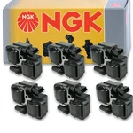 6 Pc Ngk 48921 U3004 Ignition Coils For Zs297 Uf359 Uf-359 Ic489 Gn10361 Zc. Fixed Price $267.33.