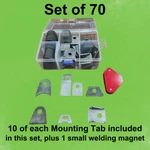 Roll Cage Weld Tab Kit 70 Tabs, Steel Chassis Tubing Kit, Weldable. Fixed Price $59.95.