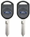 2 Pack - Ford Replacement Transponder Chip Ignition Key Blank Logo. Fixed Price $36.95.