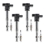4x Oem Ignition Coil & Iridium Spark Plug For Audi A3 A4 A5 Vw Jetta Cc Uf575. Fixed Price $43.47.