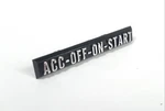 Ignition Plate Emblem For 1969-72 Chevy Gmc Trucks, Dash Label Acc-off-on-start. Fixed Price $14.95.