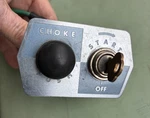 Old Cole Chrome Ignition Starter With Side Choke In Dash Set Car Truck. Fixed Price $60.00.