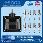 Dr37 Ignition Coil & 8x Iridium Spark Plug For Chevy C1500 K2500 G10 G20 Tahoe. Fixed Price $60.43.