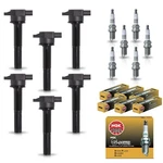 6 Ignition Coil & Ngk Platinum Spark Plug For 04-08 Mitsubishi Endeavor 3.8l. Fixed Price $121.79.
