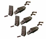 3 Bobcat Style Mini Ex, Skid Bolt On Bucket Shanks, Teeth, Pins & Bolts. Fixed Price $115.79.