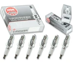 6 Pcs Ngk V-power Spark Plugs For 1975 Gmc K15 4.8l 4.1l L6 - Engine Kit Set Ms. Fixed Price $25.91.
