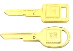 2 Gm Logo Oem C Ignition + D Doors/trunk Key Blanks Uncut 320652 320653 Gold. Fixed Price $69.95.