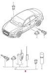 Genuine Audi A3 S3 Sportback Lim. Quattro. 1 Set Lock Cylinder 8v5898375dinf. Fixed Price $684.84.