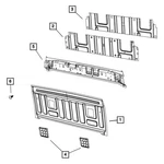 For Ram 1500 Classic 2019-2022 Mopar 68518547aa Cab Back Reinforcement. Fixed Price $233.68.