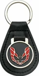 Leather Keychain Ring With Red Wings Up Bird For Pontiac Firebird And Trans Am. Fixed Price $13.98.