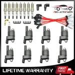 Set Of 8 Ignition Coils Uf742 & Spark Plugs Wireset For Cadillac Chevrolet Gmc. Fixed Price $120.99.