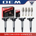 4x Ignition Coil Pack + Iridium Spark Plug For Toyota Corolla 1.8l Uf596 Oem. Fixed Price $41.80.