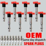 8x Oem Ignition Coil + Iridium Spark Plug For Audi A6 A8 Q7 R8 S5 4.2l V8 Uf529. Fixed Price $108.10.