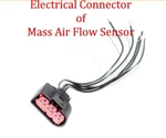 Connector Of Mass Air Flow Sensor Mas0451 Fits: Cayenne 2003-2006 V8 4.5l. Fixed Price $16.55.