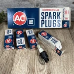 (4) Ac Gm Commercial Spark Plugs C46 Usa New, Old Stock ?. Fixed Price $14.40.