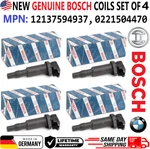 Oem Genuine Bosch X4 Ignition Coils For 2011-2018 Bmw 2.0l 3.0l 4.4l, 0221504470. Fixed Price $211.48.