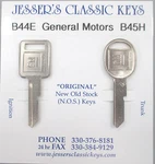 Gm Keys B44-e B45-h Nos Nickel Key Set Cadillac Chevy Oldsmobile Pontiac Buick. Fixed Price $30.00.