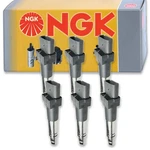 6 Pc Ngk Ignition Coils For 2009-2016 Volkswagen Cc 3.6l V6 Spark Plug Wire Ce. Fixed Price $218.47.