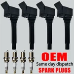 Oem 4x Ignition Coil + Iridium Spark Plug For Vw Jetta Passat Golf Audi A3 Uf765. Fixed Price $55.06.