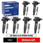 6x Motorcraft Ignition Coil Dg520 & Spark Plug 5019 For 07-18 Edge 3.5l V6 Uf553. Fixed Price $82.99.