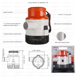 Seaflo Bilge Pump 3500gph 24v Water Submersible Electric Marine Boat 8a Powerful. Fixed Price $131.57.