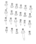 Genuine Mopar Hex Head Screw 6104350aa. Fixed Price $2.41.