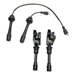 Ignition Coil And Spark Plug Wire Kit For 2001-03 Mazda Protege 2002-03 Protege5. Fixed Price $50.42.
