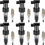 6 Spark Plug And Ignition Coil Packs Uf435 For 2003-2008 Jaguar S-type 3.0l V6. Fixed Price $53.00.