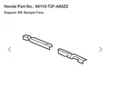 (1) Bnib Oem 13-21 Honda Rear Bumper Support Bracket Face 66119-t2f-a00zz. Fixed Price $19.95.