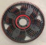 Malish 583419 Flex Scrub Round Bristled Pad Red Floor Scrubber 19" New. Fixed Price $159.99.