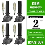 4x Oem Ignition Coil + Spark Plug For Ford Fusion Focus Lincoln 2.0l 2.3l Uf670. Fixed Price $39.76.