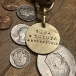 1994 Toyota Supra Turbo Brass Key Fob 94. Fixed Price $14.95.