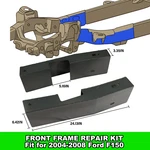 Pair Front Frame Repair Kit For 2004-2008 Ford F150 New. Fixed Price $155.00.