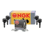 Ngk 4 Ignition Coils And V-power Spark Plugs Kit For Honda Civic 1.7l L4. Fixed Price $195.95.